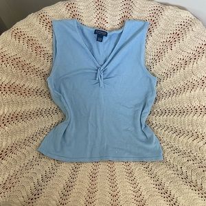 90s Style Baby Blue Knit Tank